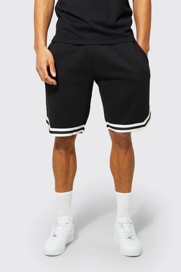 boohooman-tall-basketball-jersey-knit-shorts-with-tapes-1