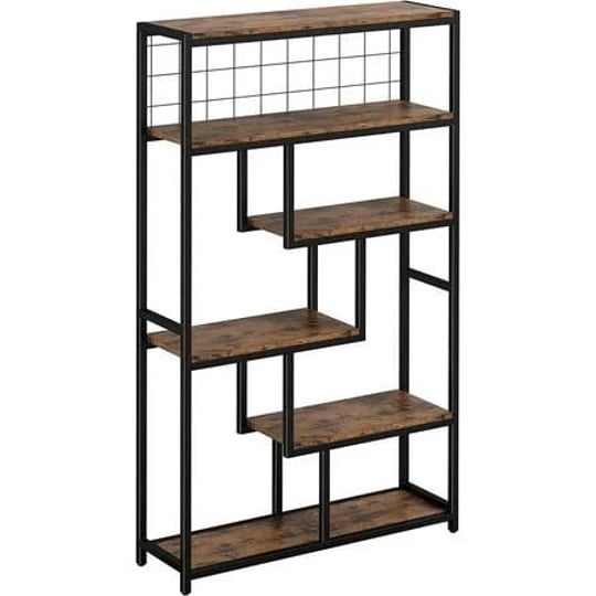bookshelves-and-bookcases-6-shelf-etagere-bookcase-industrial-open-display-shelves-geometric-bookcas-1