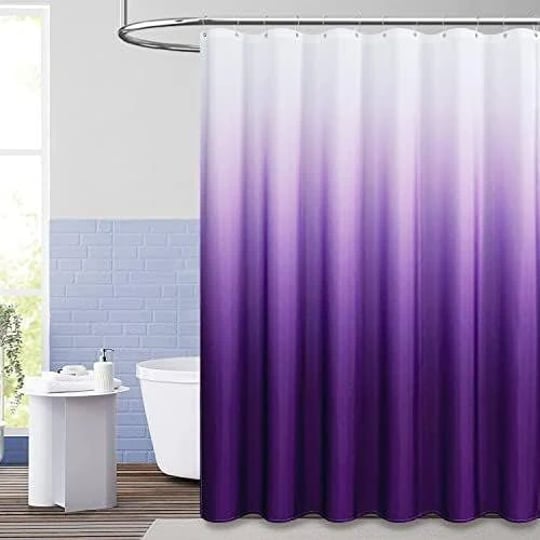 bttn-black-fabric-shower-curtain-ombre-linen-textured-weighted-cloth-shower-curtain-set-with-plastic-1