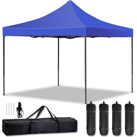 canopy-tent-10-x-10-pop-up-canopy-ez-up-sun-shade-canopy-with-backpack-bag-4-sand-weights-bags-steel-1