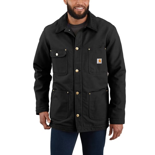 carhartt-mens-blanket-lined-chore-coat-black-1