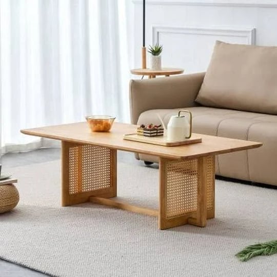 chinese-style-black-imitation-rattan-solid-wood-rectangular-coffee-table-1