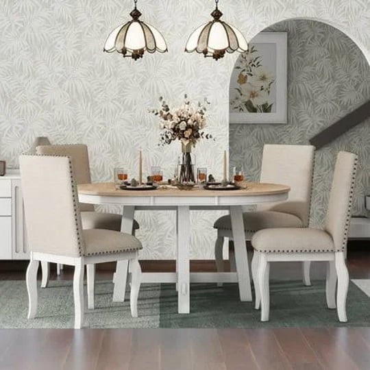 churanty-5-piece-farmhouse-dining-table-set-wood-round-extendable-dining-table-and-4-upholstered-din-1