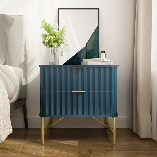 clihome-2-drawer-nightstand-green-nightstand-cw-hw58203-1