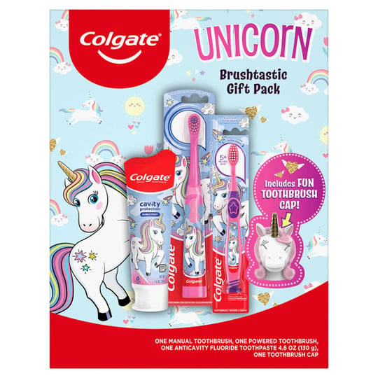 colgate-kids-toothbrush-set-with-toothpaste-unicorn-gift-set-1-manual-toothbrush-1-battery-powered-t-1