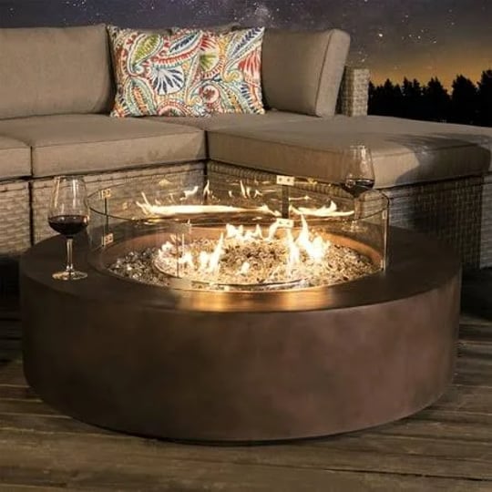 cosiest-outdoor-propane-bronze-round-fire-pit-coffee-table-patio-heater-wind-guard-1