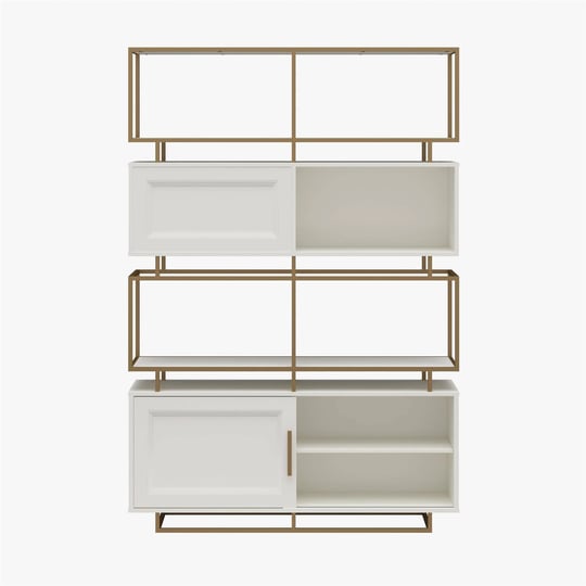 cosmoliving-by-cosmopolitan-goldie-modern-bookcase-room-divider-white-and-brassy-gold-1