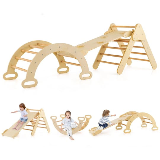 costway-3-in-1-kids-climber-set-toddler-wooden-play-arch-with-sliding-and-climbing-ramp-1