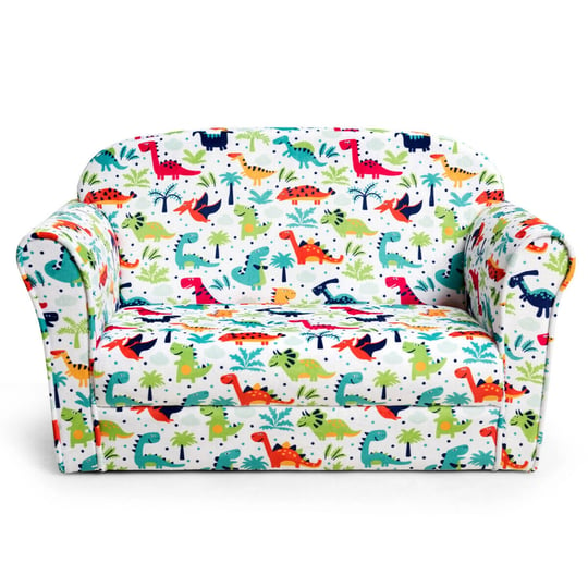 costway-double-kids-dinosaur-sofa-children-armrest-couch-upholstered-chair-furniture-1