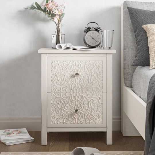 cozayh-farmhouse-fully-assembled-nightstand-with-2-drawer-flower-motif-end-table-for-small-spaces-fr-1