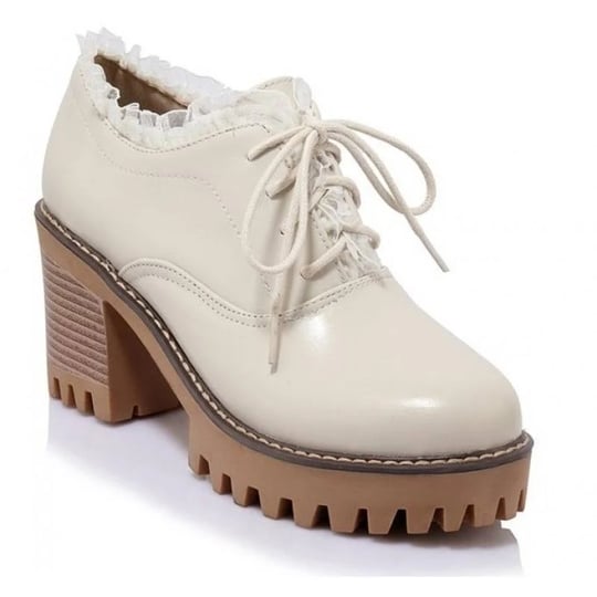 cream-lace-ruffles-trim-lace-up-block-heels-women-oxfords-shoes-1