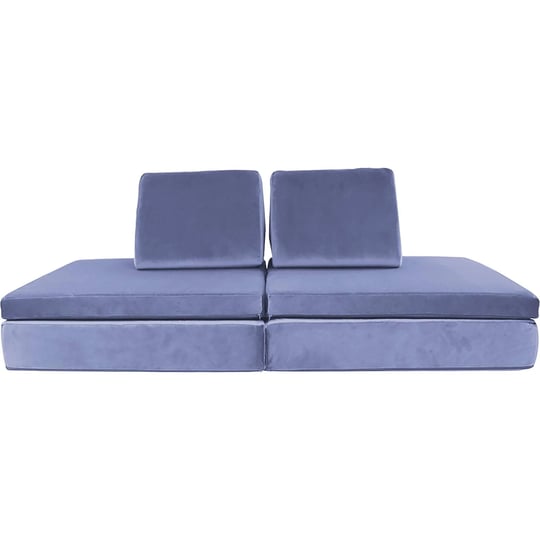 critter-sitters-lil-lounger-kids-play-couch-with-2-foldable-base-cushions-2-pillows-gray-twin-1