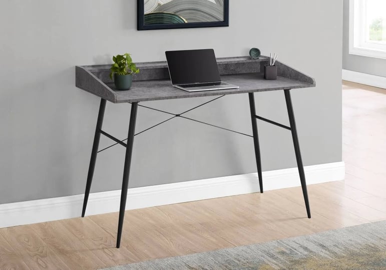 daphnes-dinnette-48-in-metal-computer-desk-grey-stone-look-black-1