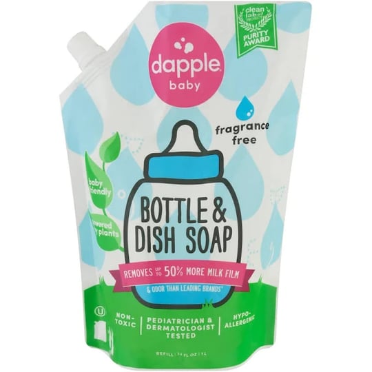 dapple-baby-bottle-and-dish-liquid-refill-fragrance-free-34-oz-pouch-1