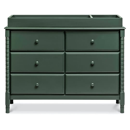 davinci-jenny-lind-spindle-6-drawer-dresser-forest-green-1
