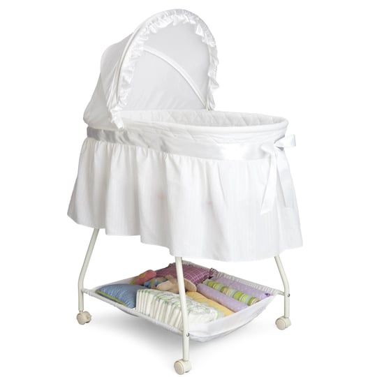 delta-children-classic-sweet-beginnings-bassinet-white-1