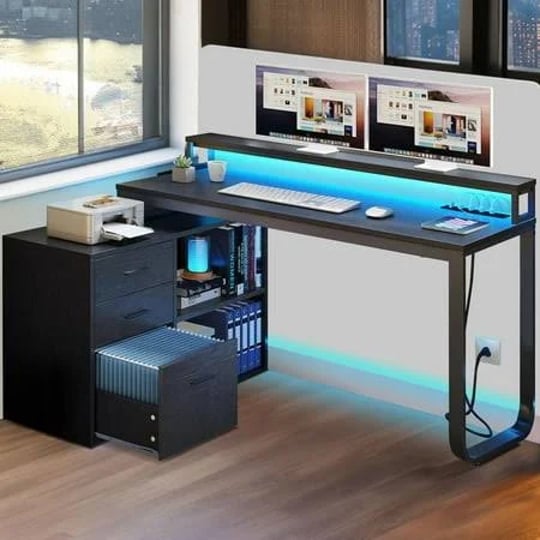 dextrus-55-inch-l-shaped-desk-with-power-outlets-and-monitor-stand-computer-desk-with-led-light-file-1