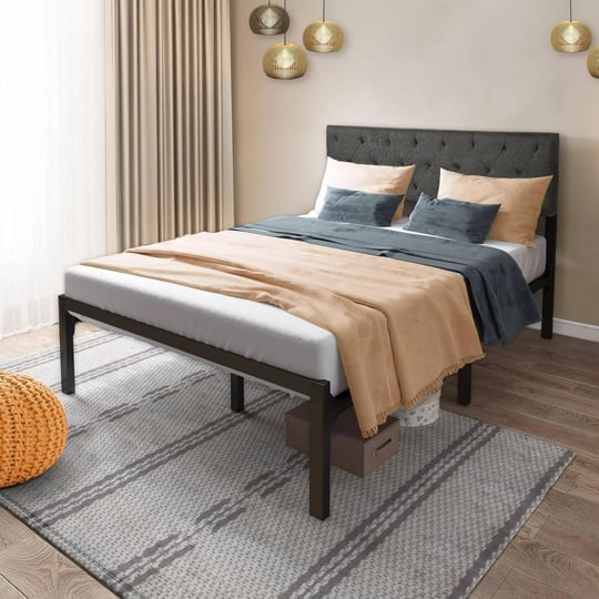dextrus-upholstered-platform-bed-with-adjustable-headboard-full-size-metal-bed-frame-with-steel-slat-1