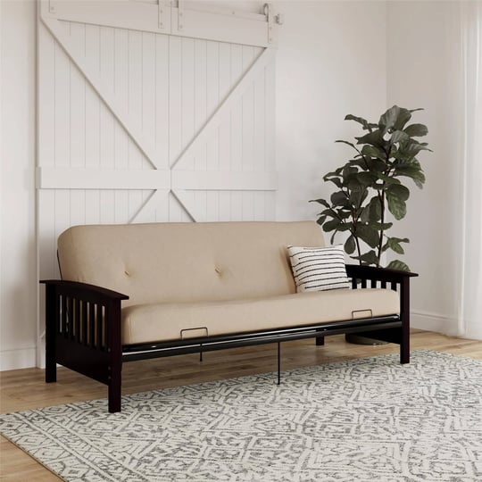 dhp-darrien-full-size-espresso-wood-arm-futon-frame-with-6-thermobonded-high-density-polyester-fill--1