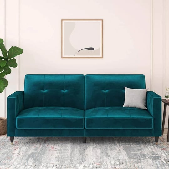 dhp-lilibet-pin-tufted-futon-green-full-1