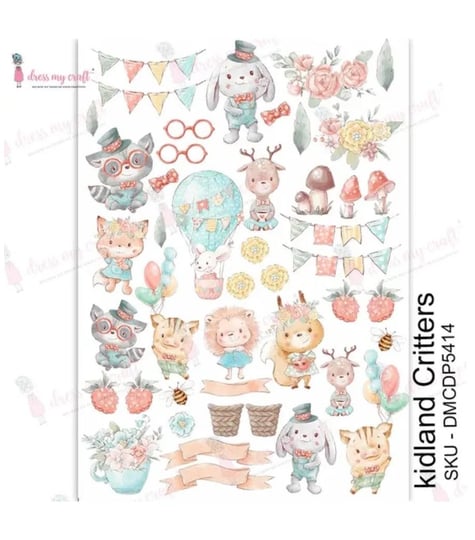 dress-my-craft-transfer-me-sheet-a4-kidland-critters-1