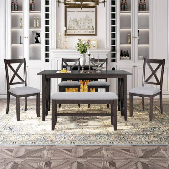 espresso-6-piece-solid-wood-foldable-dining-set-family-table-with-4-chairs-and-bench-1