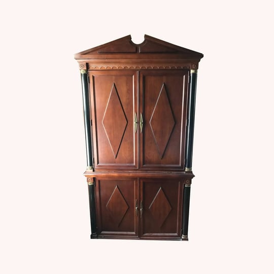 ethan-allen-cherry-maple-wood-tv-armoire-1