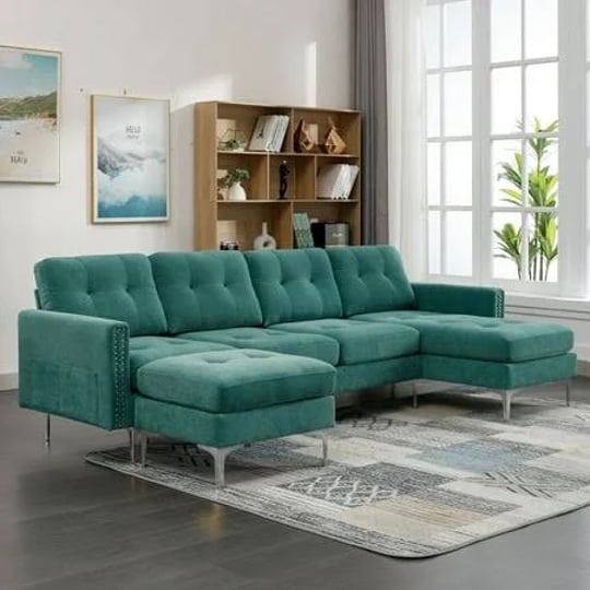 euroco-u-shaped-sectional-sofa-with-ottoman-convertible-couch-for-living-room-5-seater-sofa-green-11-1