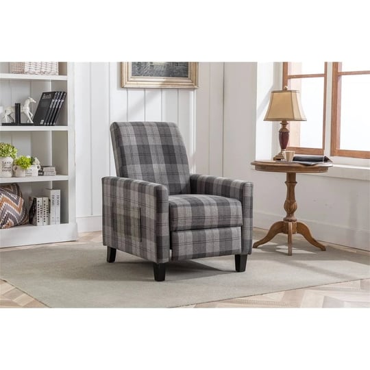 fabric-chair-recliner-with-adjustable-backrest-grey-1