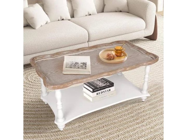 farmhouse-coffee-table-rustic-wood-coffee-tables-for-living-room-2-tier-storage-shelf-french-country-1
