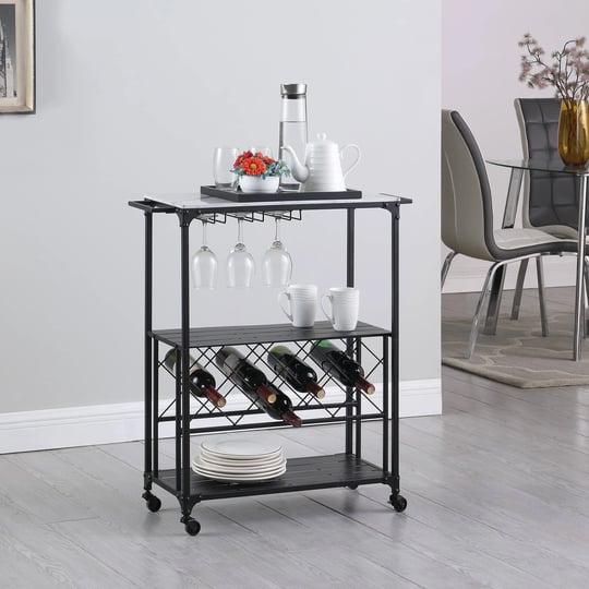 firstime-co-black-and-white-reisling-marbleized-bar-cart-industrial-metal-30-x-11-75-x-34-in-1