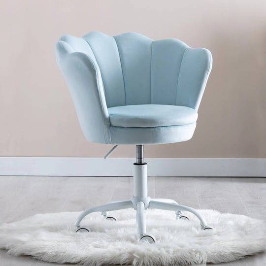 flower-kids-desk-chair-with-wheels-velvet-children-study-chair-adjustable-desk-chair-cute-swivel-van-1