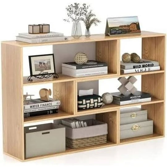 geroboom-6-cubes-bookcase-2-piece-separable-floor-standing-open-horizontal-bookshelf-multifunctional-1