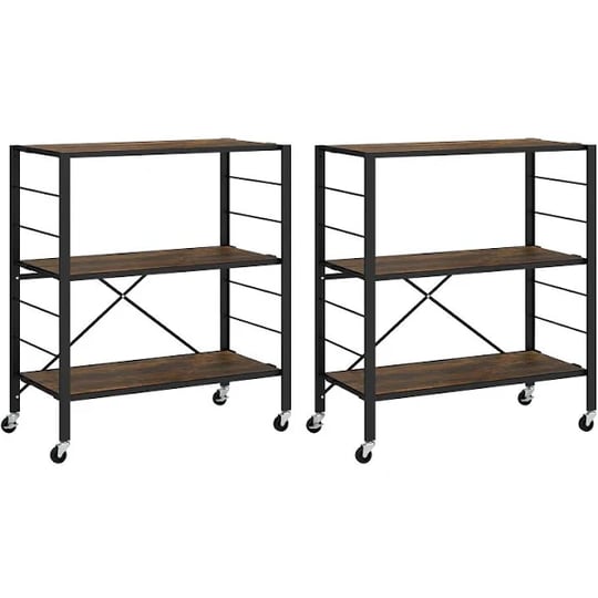 giantex-folding-bookshelf-with-wheels-2-3-tier-1