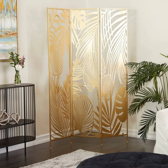 glam-metal-palms-room-divider-screen-gold-olivia-may-1
