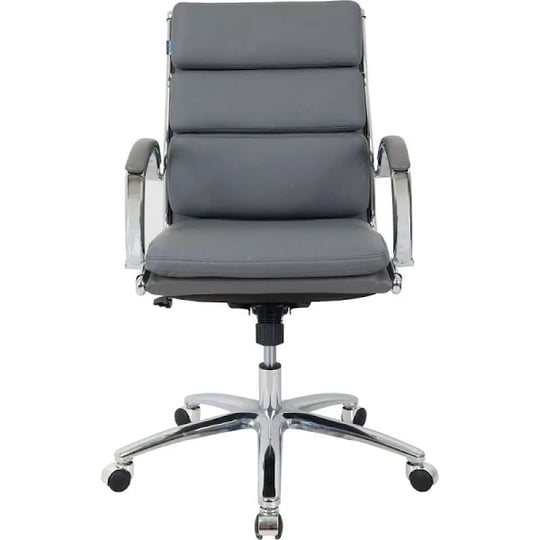 global-industrial-695640gy-am-interion-antimicrobial-bonded-leather-modern-ribbed-executive-chair-ch-1