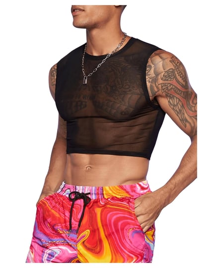 gorglitter-mens-solid-sheer-mesh-sleeveless-round-neck-crop-tank-top-1