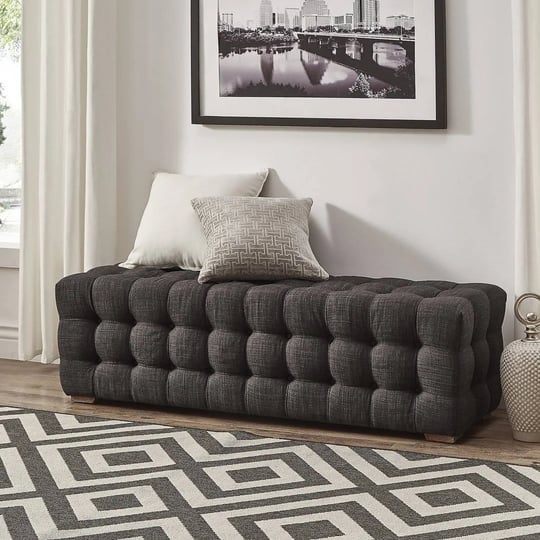 gowans-upholstered-bench-three-posts-upholstery-dark-gray-1