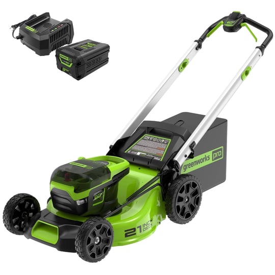 greenworks-60v-21-cordless-brushless-lawn-mower-with-5-0ah-battery-charger-1