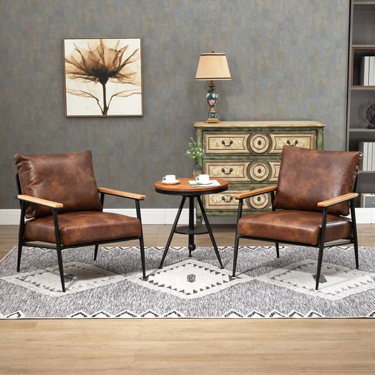 gyi-brown-leather-accent-chair-set-of-2-23-6-wide-armchair-set-of-2-industrial-black-metal-frame-acc-1