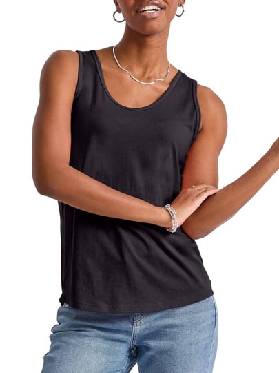 hanes-originals-womens-100-cotton-tank-size-large-black-1