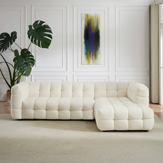 hollis-mid-century-modern-right-facing-sectional-fabric-sofa-in-cream-boucle-cym02078-1