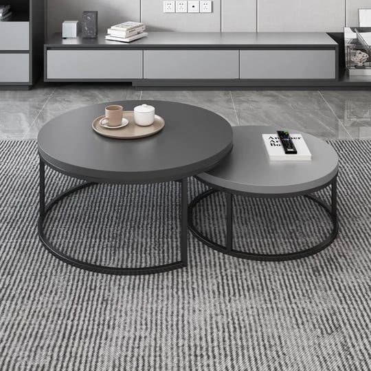 homary-fero-2-pieces-modern-wood-gray-black-round-nesting-coffee-table-for-living-room-1