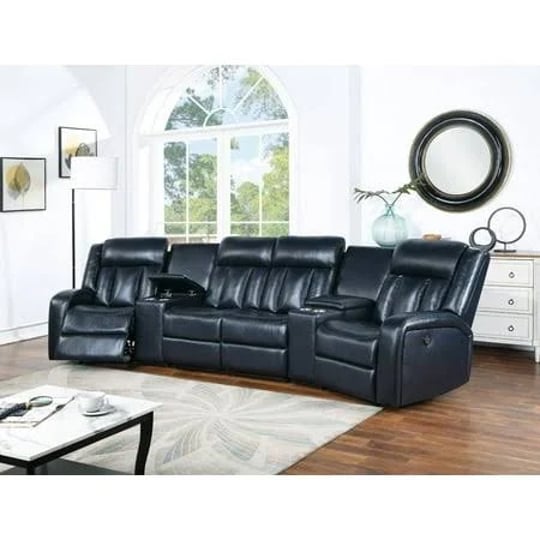 home-theater-sectional-manual-reclining-couch-consoles-recliner-chairs-loveseat-gel-leatherette-navy-1