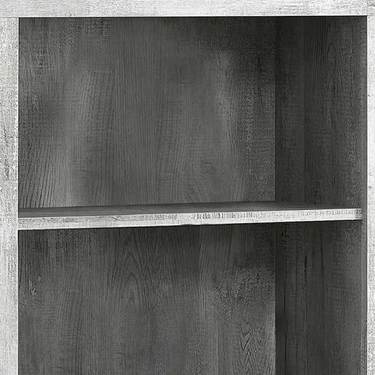 homeroots-grey-particle-board-adjustable-shelves-bookshelf-1