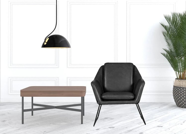homeroots-industrial-grey-faux-leather-and-black-accent-chair-1