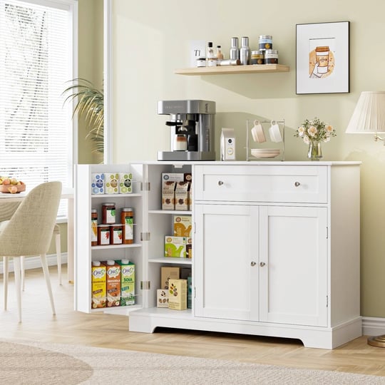 homfa-41-kitchen-storage-cabinet-pantry-cabinet-with-drawers-and-adjustable-shelf-buffet-cabinet-sid-1