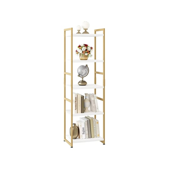 homfa-5-tier-gold-and-white-bookshelf-tall-freestanding-storage-shelf-with-metal-frame-for-living-ro-1