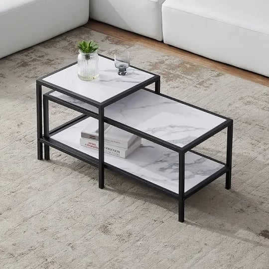 hommoo-modern-metal-and-faux-marble-nesting-coffee-table-2-piece-black-size-l35-4-inchx-w15-7-inchx--1