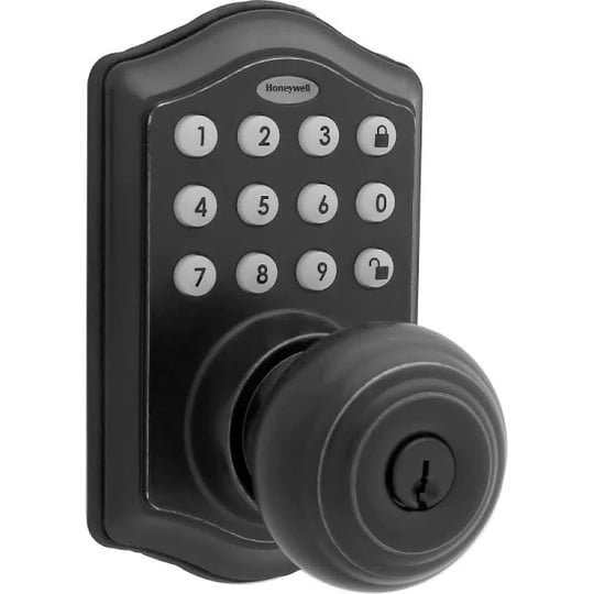 honeywell-8732501-electronic-entry-knob-door-lock-matte-black-1